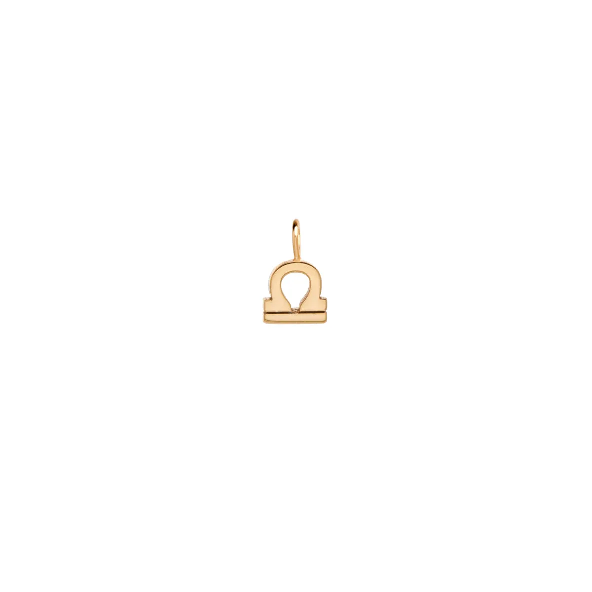 14k Single Midi Bitty Zodiac Charm Pendant