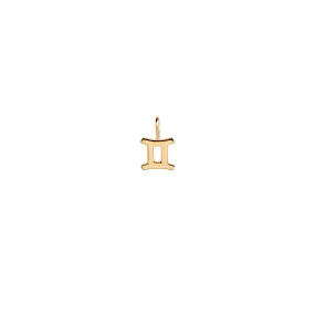 14k Single Midi Bitty Zodiac Charm Pendant