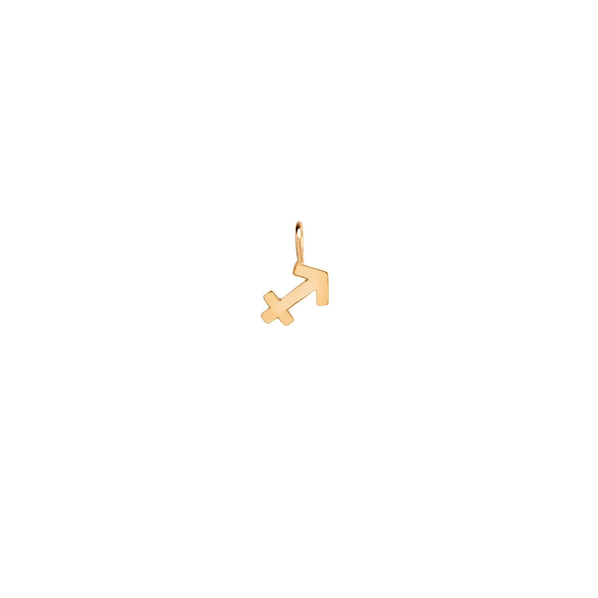 14k Single Midi Bitty Zodiac Charm Pendant