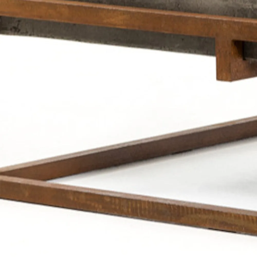 15 Concrete And Metal Coffee Table