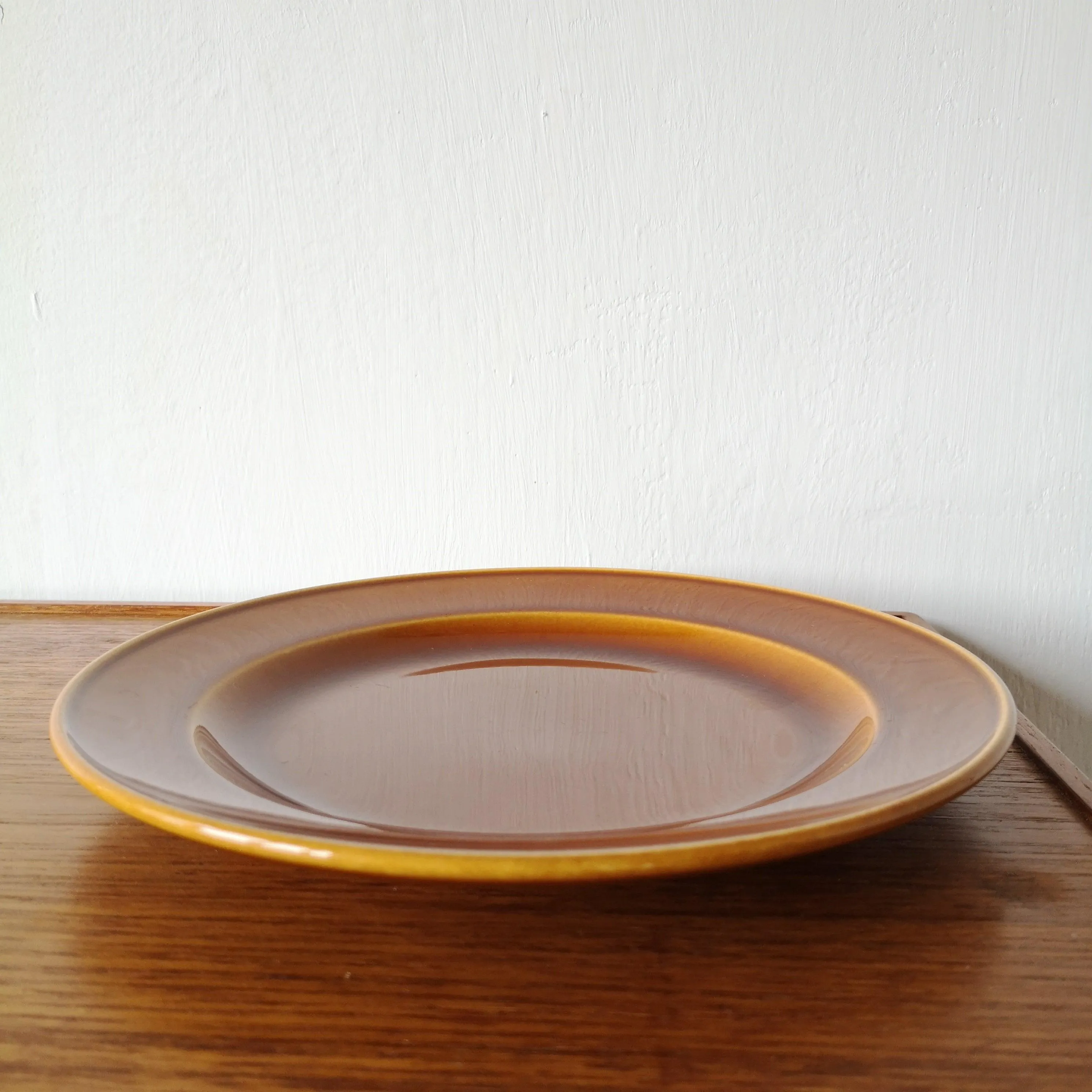 [30%OFF] BOCH la louviere|Brown glazed Vintage plate3 ヴィンテージプレート