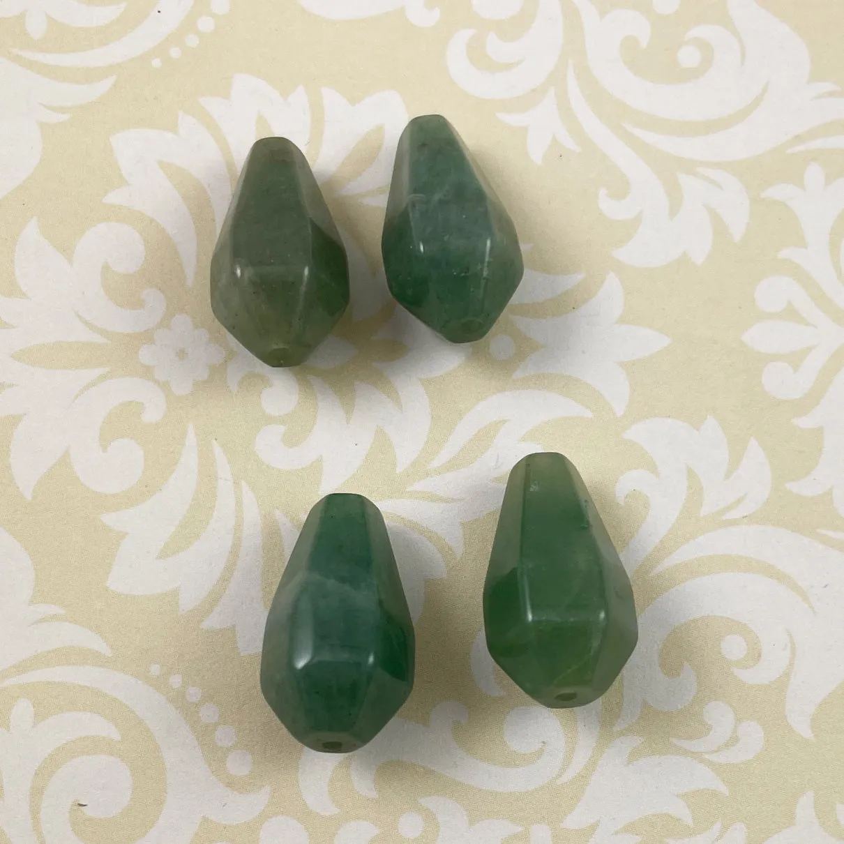 Aventurine Pendant Beads Pairs