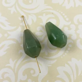 Aventurine Pendant Beads Pairs