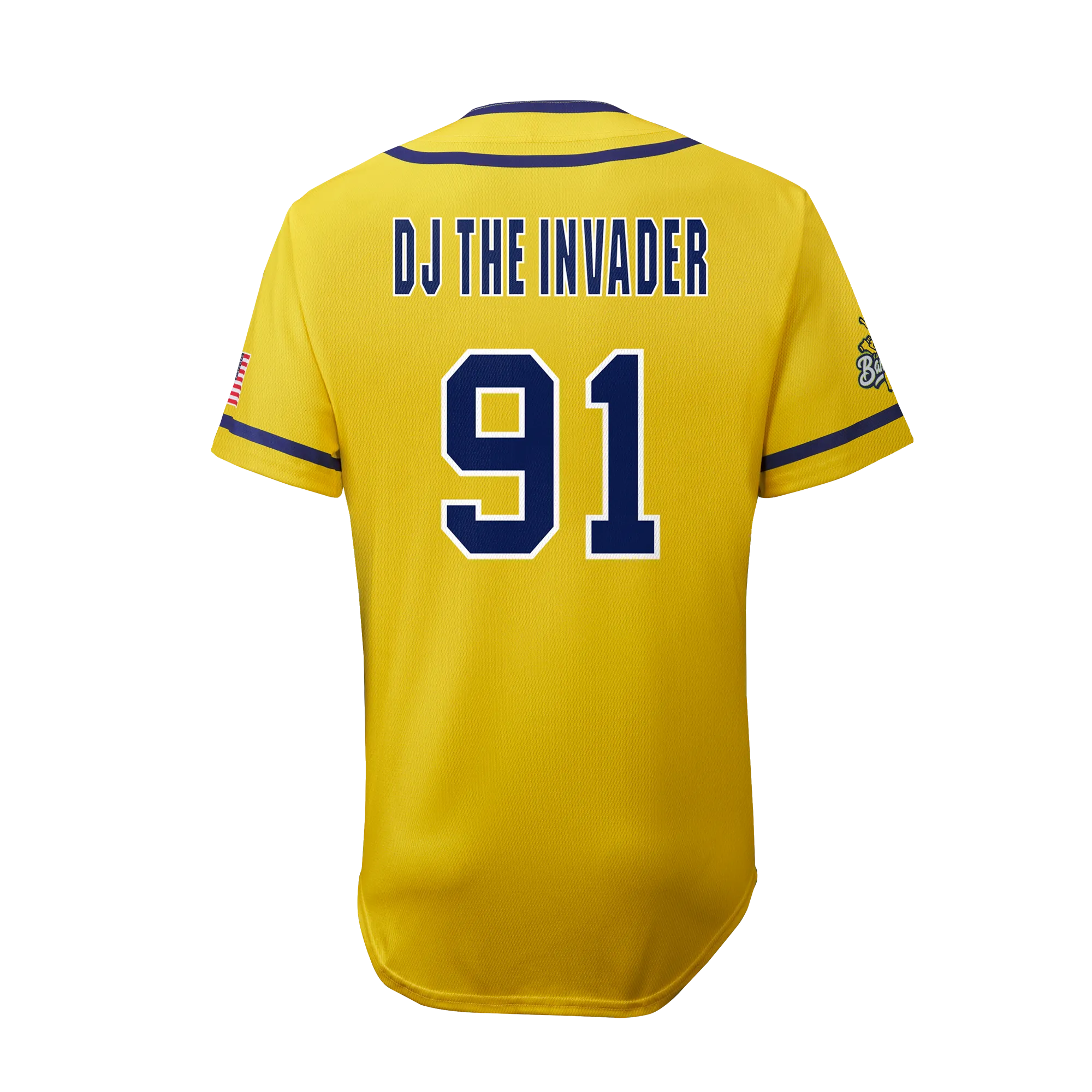 Bananas DJ the Invader #91 EvoShield Jersey - Yellow