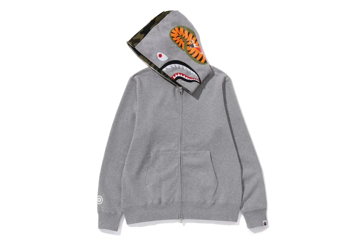 BAPE WGM SHARK FULL ZIP GREY/GREEN