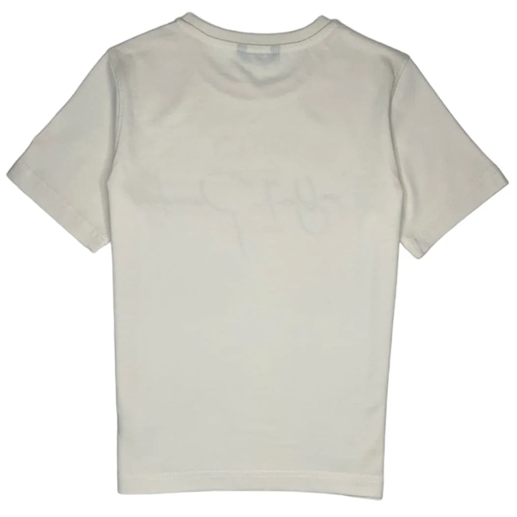 Boys Jordan Craig See You In Paradise Script Tee (Pearl) 9091AB