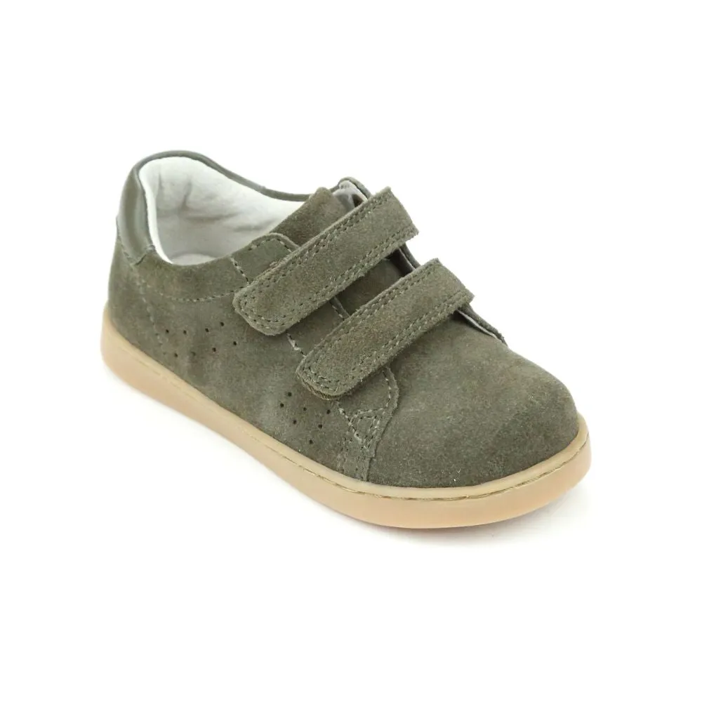 Boys Kyle Double Velcro Leather Sneaker