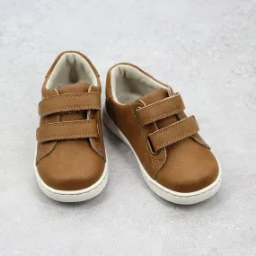 Boys Kyle Double Velcro Leather Sneaker