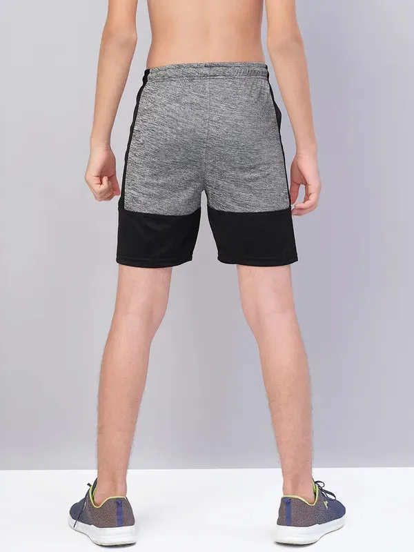 Boys Melange Slim Fit Shorts with TECHNO GUARD