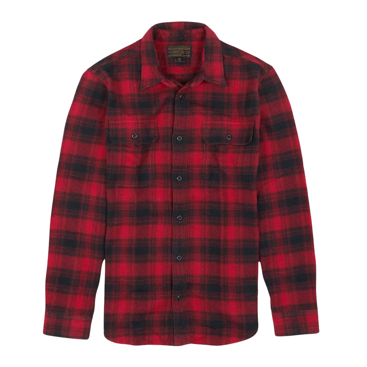 Camicia Uomo Filson Vintage Flannel Work Shirt Rosso / Nero