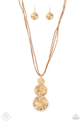 Circulating Shimmer - Gold Necklace