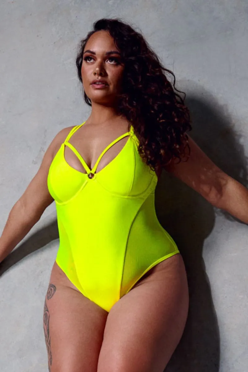 CXIX Classique Bodysuit - Neon Yellow