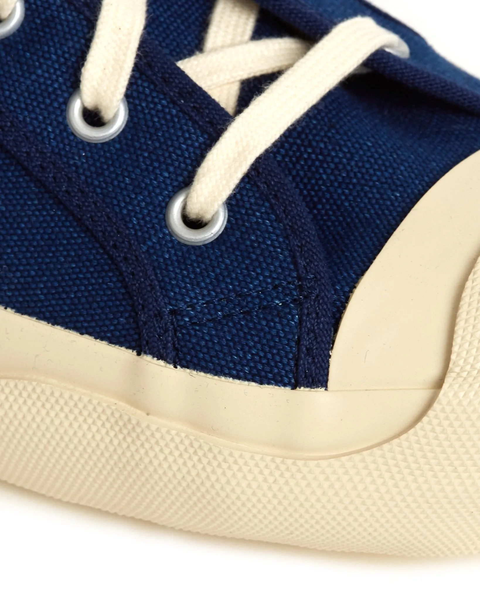 Doek Court Canvas Sneaker: Indigo