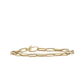 DY Madison Chain Bracelet in 18K Yellow Gold 4MM