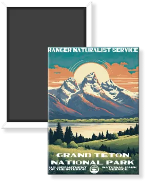 Grand Teton National Park WPA Magnet