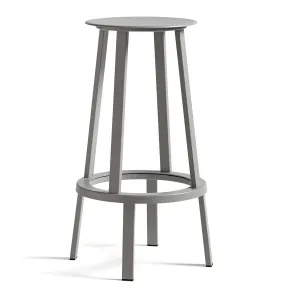 HAY Revolver Bar Stool – High – Sky Grey