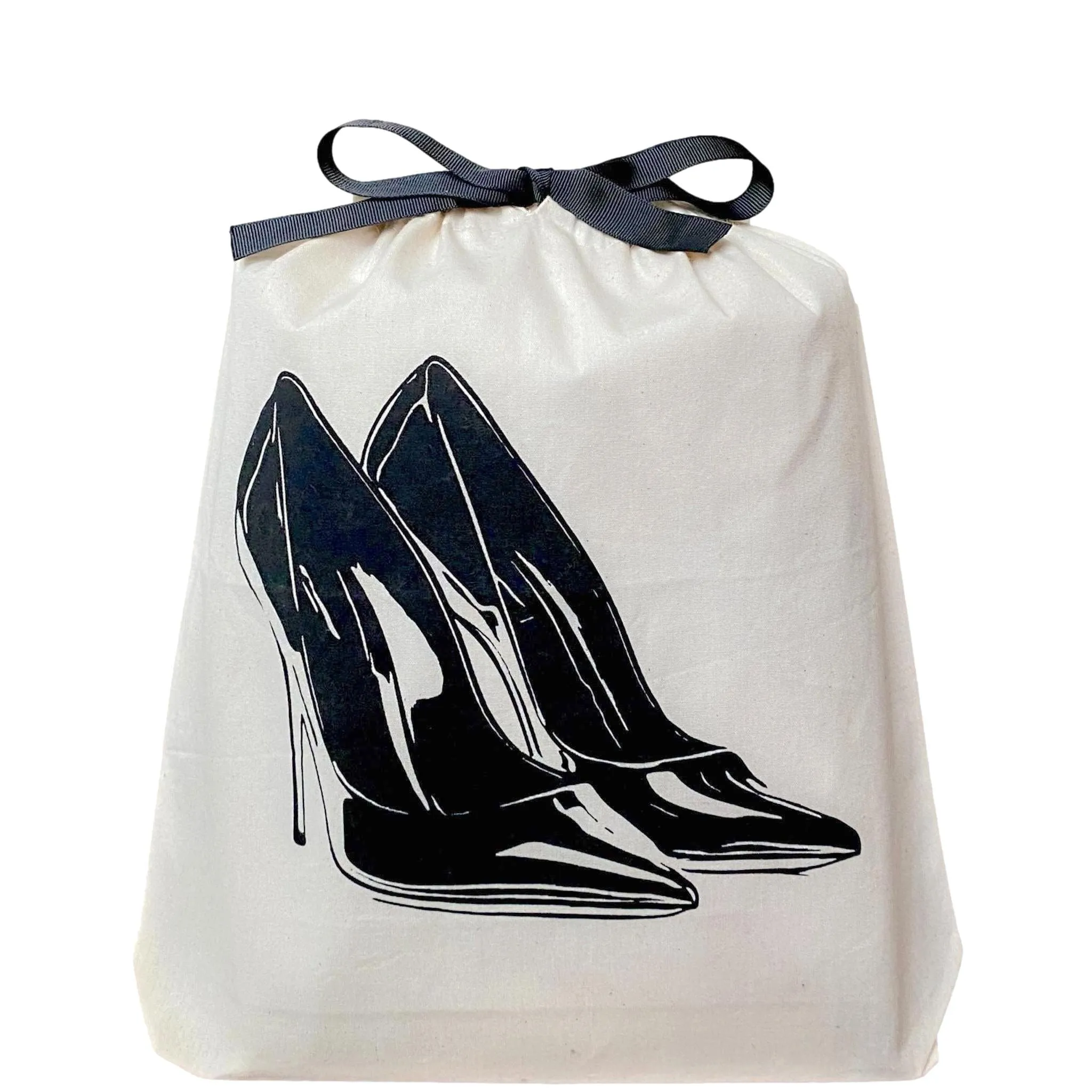 High Heel Pumps Shoe Bag, Cream