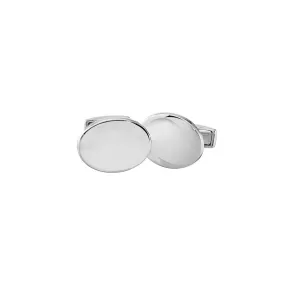 IBGoodman Stainless Steel Engravable Oval Cuff Links