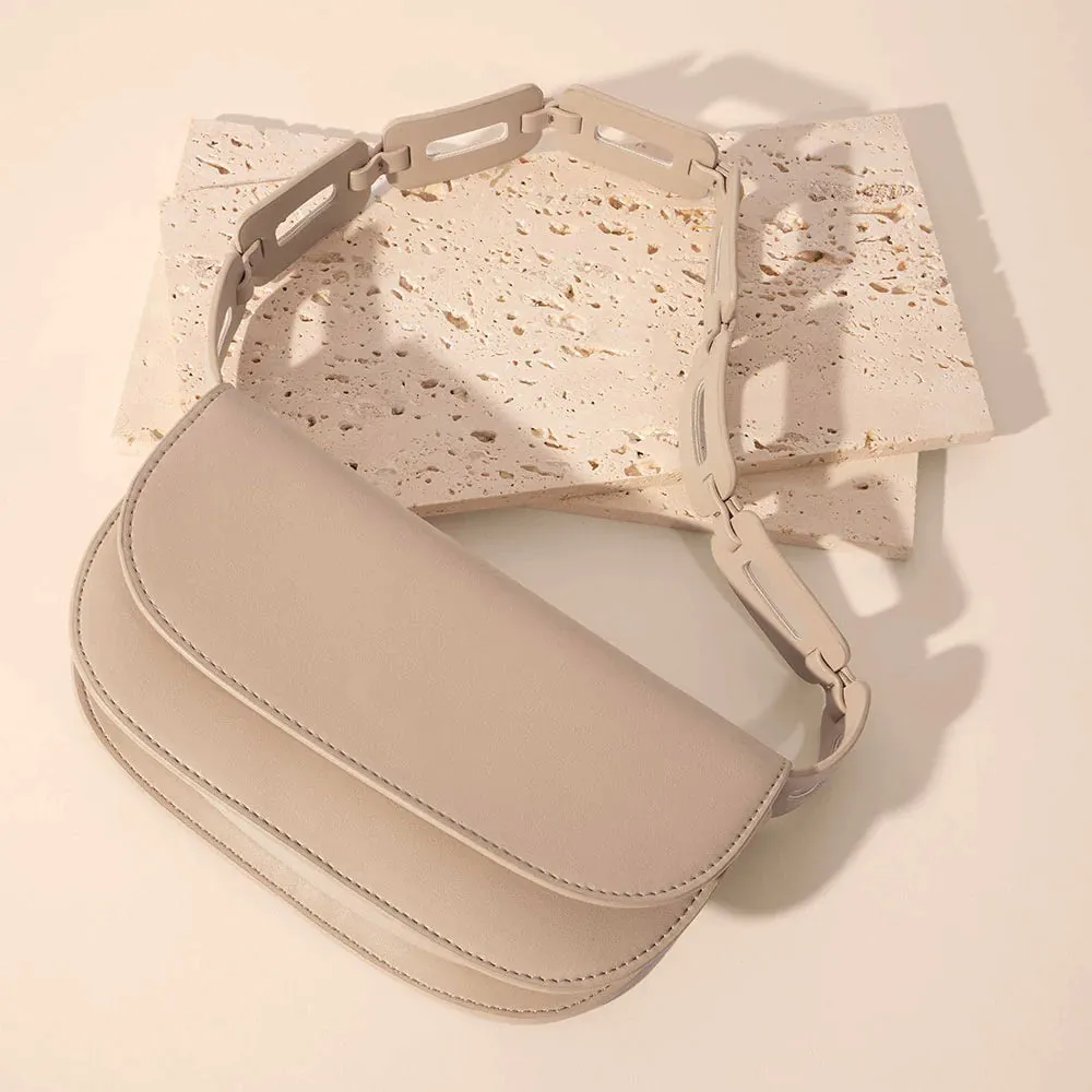 Inez Nude Recycled Vegan Shoulder Bag