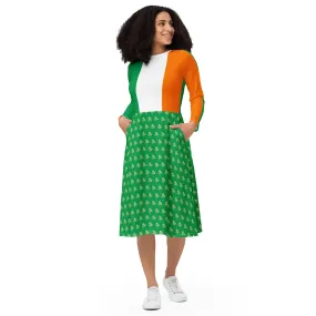 Irish Dress / Ireland Outfit With Colors Of The Ireland Flag / 2XS - 6XL