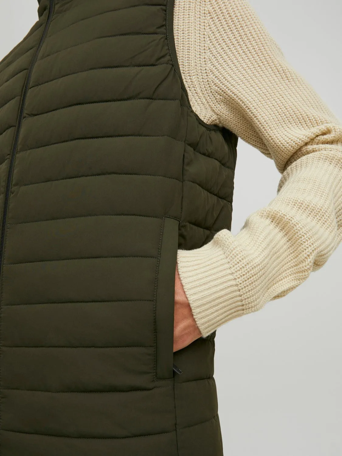 Jack & Jones Mens 'JJERECYCLE' Puffer Gilet/ Bodywarmer