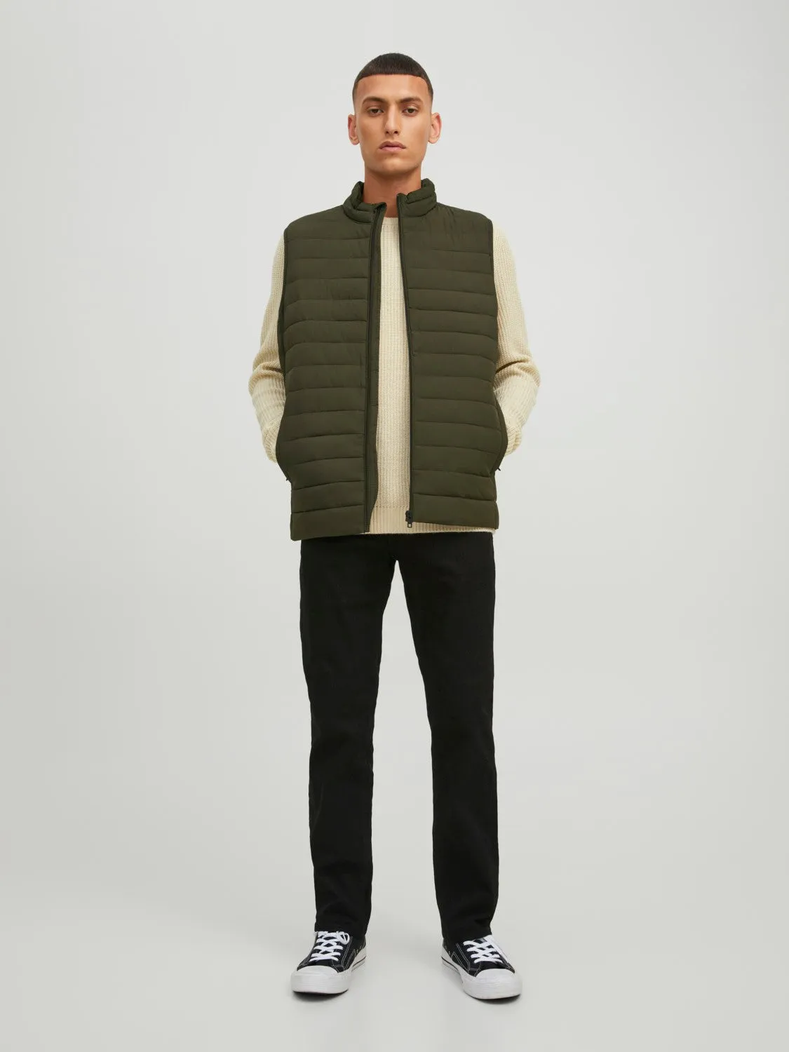 Jack & Jones Mens 'JJERECYCLE' Puffer Gilet/ Bodywarmer