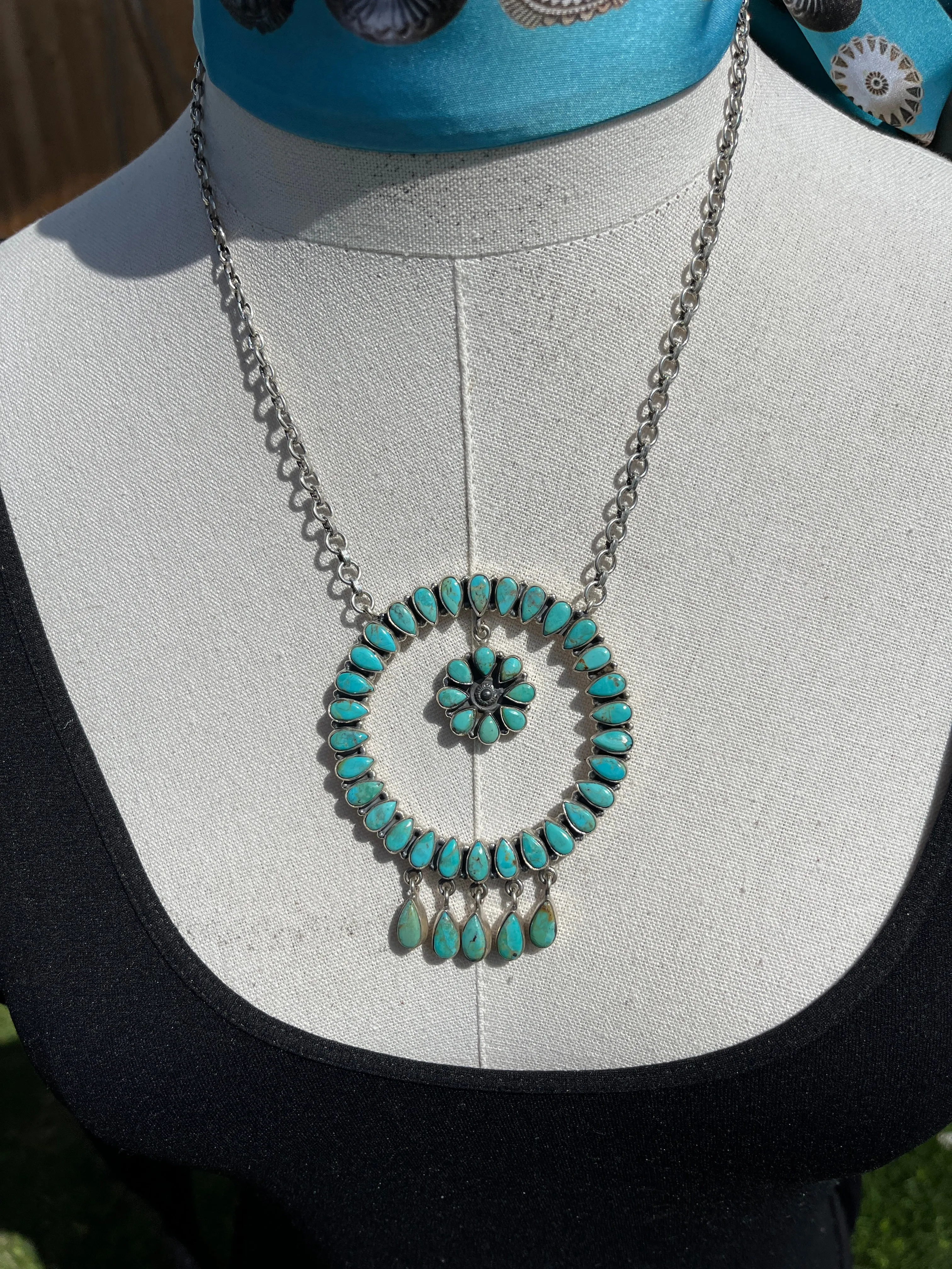 Kingman Circle Cluster Necklace #1