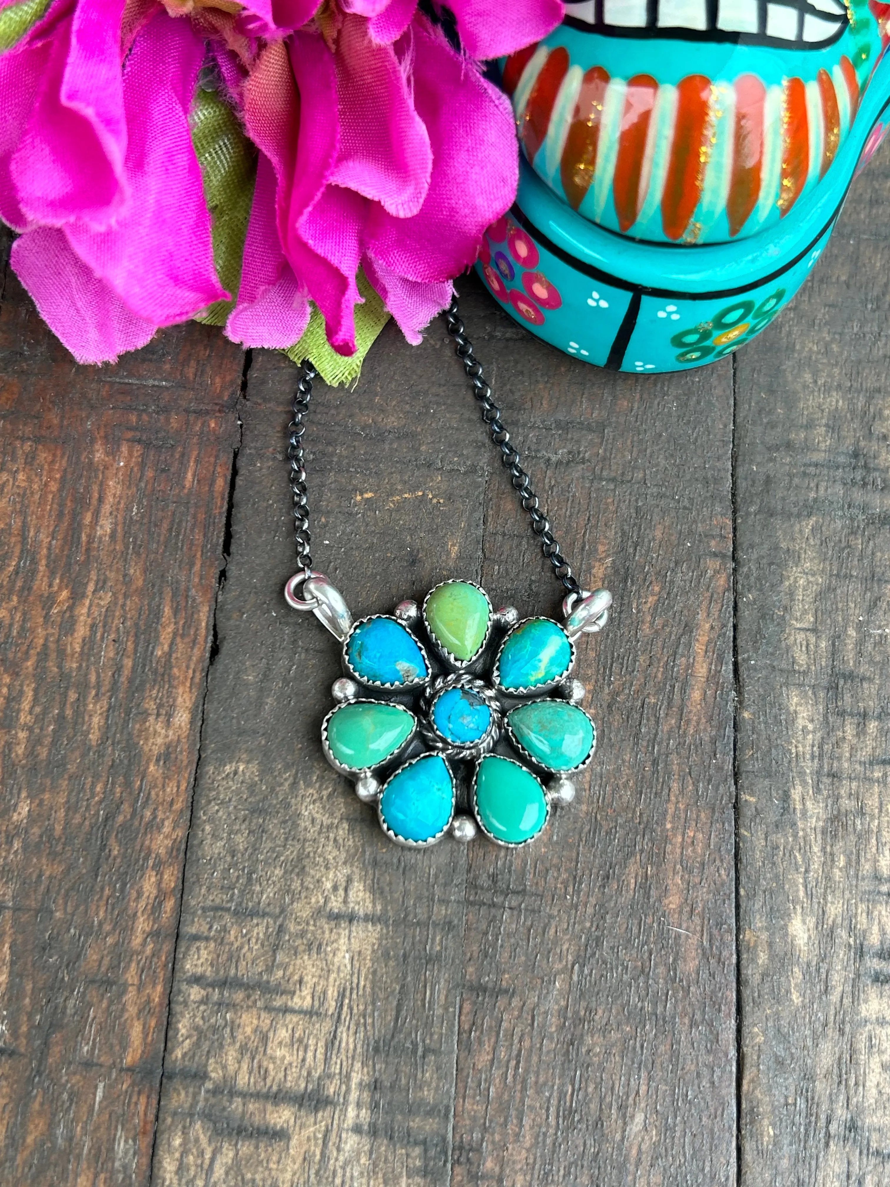 Kingman Cluster Necklace #2