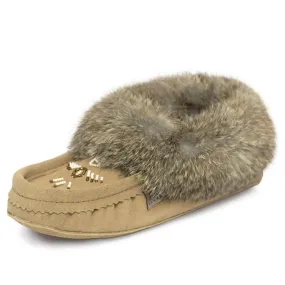 Laurentian Chief Women's Fur Trim Moccasins