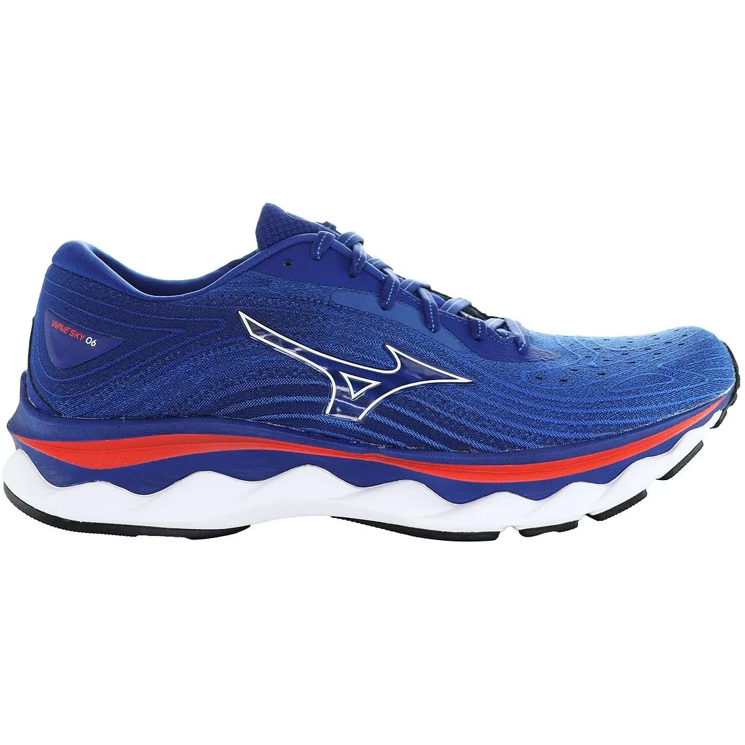 Mizuno Wave Sky 6 Mens Blue Running Trainers