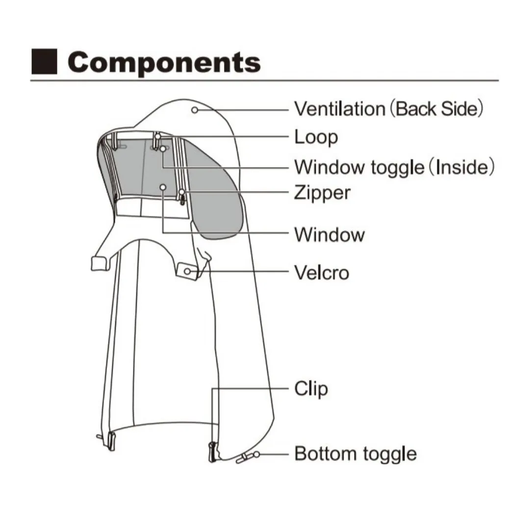 Montbell Baby Carrier Rain Cover