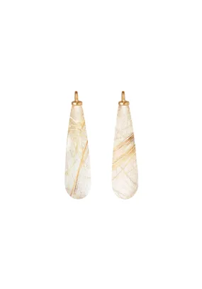 Ole Lynggaard Rutile Quartz Cabochon Earring Pendants