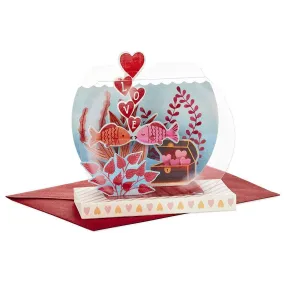 Paper Wonder Pop Up Valentines Day Card (Fish Bowl Valentine)