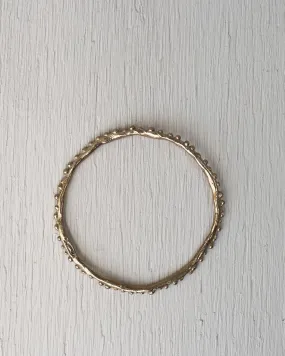 Pesci Che Volano Granello Bronze Bangle