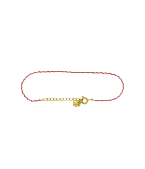 Rook Bracelet in 14K Yellow Gold & Pink