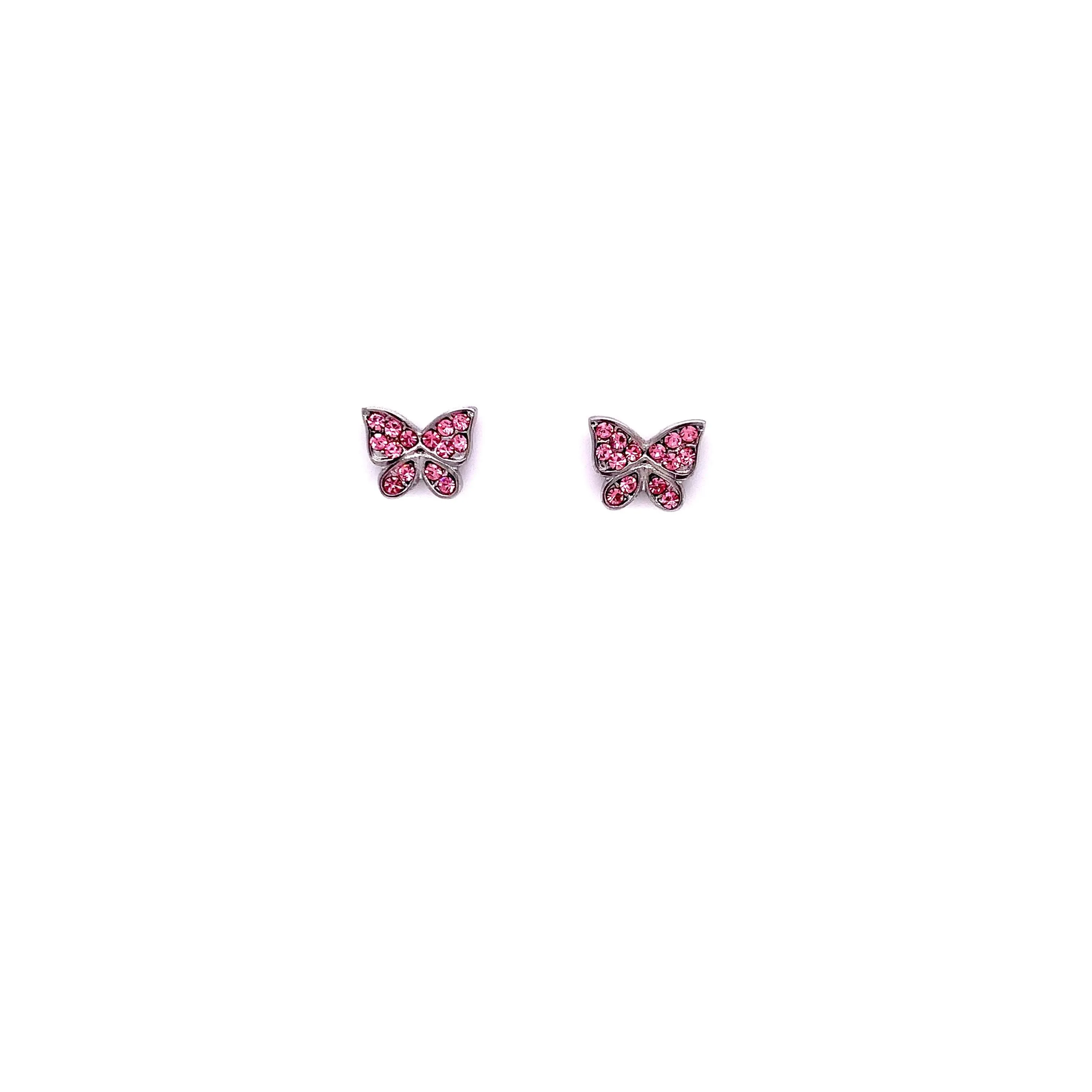 Screw-back Butterfly Earring