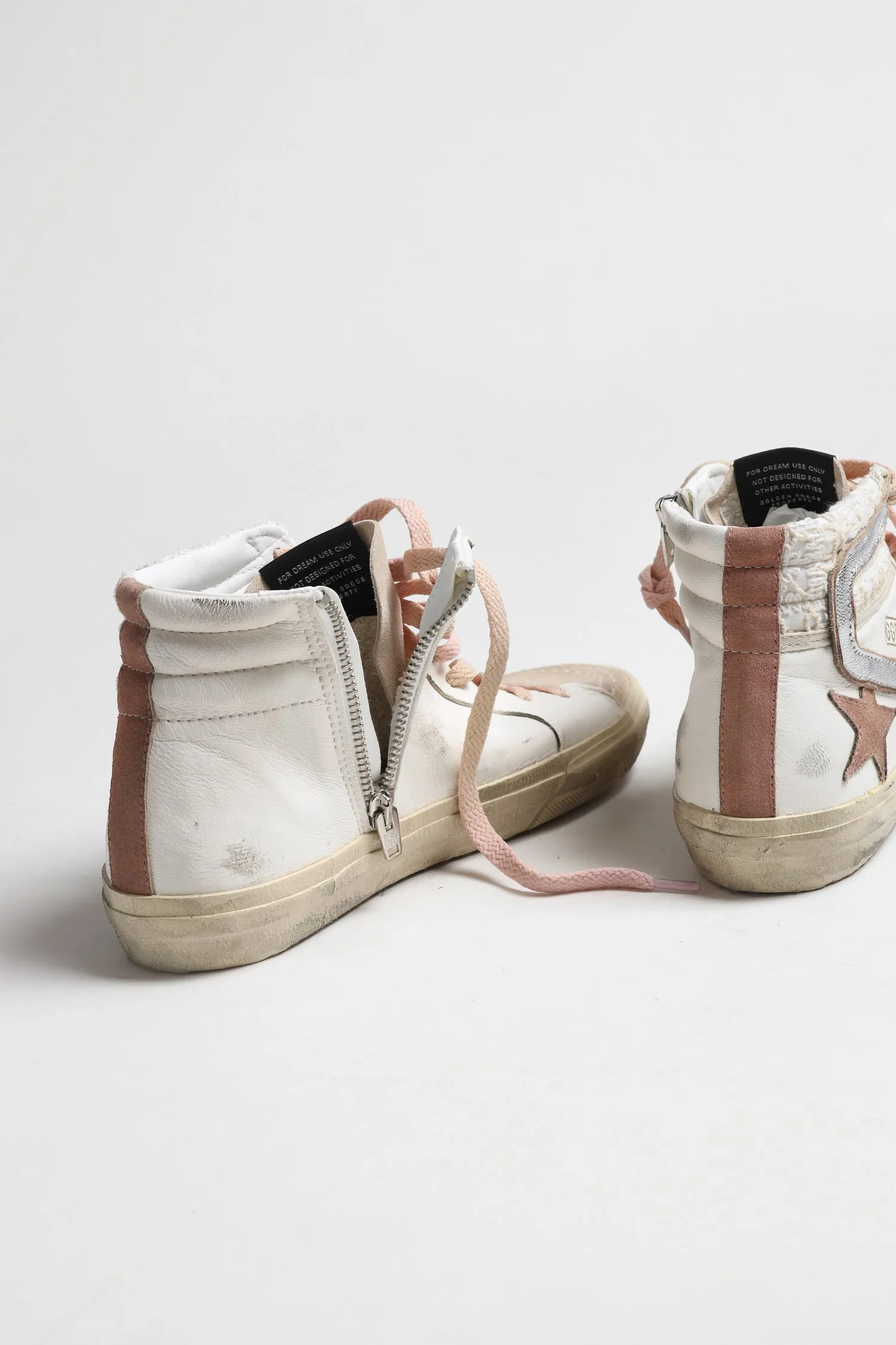 Sneaker Slide in Beige/Silber/Ash Rose