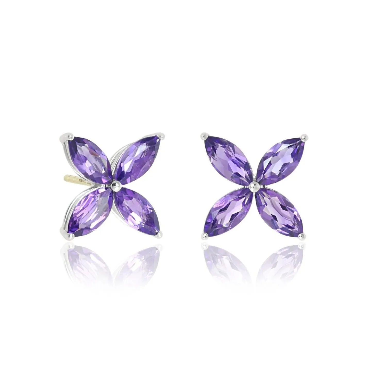 Stella Earrings in Amethyst