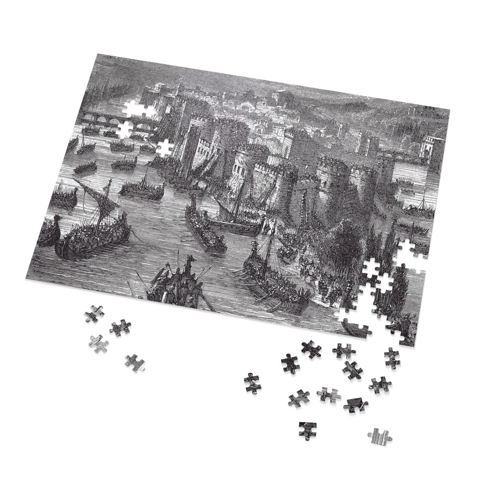 Viking Siege of Paris Puzzle (252, 500 or 1000 pieces)